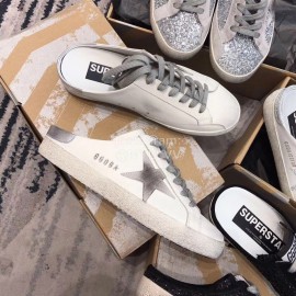 Golden Goose Fashion Calf Casual Sandals For Women Gray