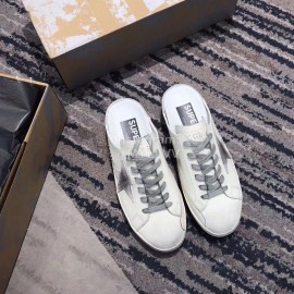 Golden Goose Fashion Calf Casual Sandals For Women Gray