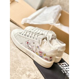 Golden Goose Summer Cute Printed Soft Calf Casual Shoes For Women 