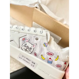 Golden Goose Summer Cute Printed Soft Calf Casual Shoes For Women 