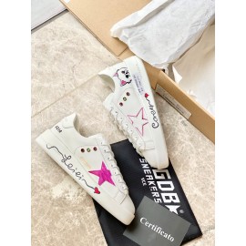 Golden Goose Summer New Printed Soft Calf Casual Shoes For Women 