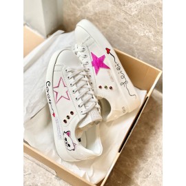 Golden Goose Summer New Printed Soft Calf Casual Shoes For Women 