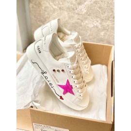 Golden Goose Summer New Printed Soft Calf Casual Shoes For Women 