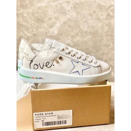 Golden Goose Summer Fashion Printed Soft Calf Casual Shoes For Women 