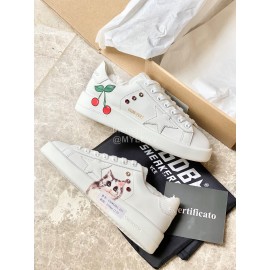 Golden Goose Summer Printed Soft Calf Leather Casual Shoes For Women 