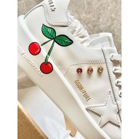 Golden Goose Summer Printed Soft Calf Leather Casual Shoes For Women 