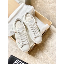 Golden Goose Summer New Printed Soft Calf Leather Casual Shoes For Women 