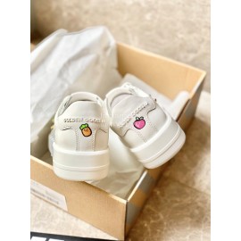 Golden Goose Summer New Printed Soft Calf Leather Casual Shoes For Women 