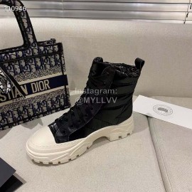 Golden Goose Winter Thick Bottom Lamb Wool Waterproof Boots For Women Black