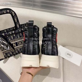 Golden Goose Winter Thick Bottom Lamb Wool Waterproof Boots For Women Black