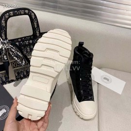 Golden Goose Winter Thick Bottom Lamb Wool Waterproof Boots For Women Black