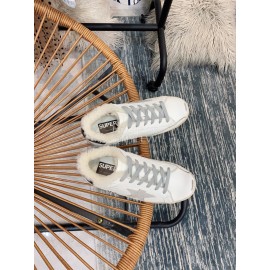 Golden Goose Winter New Wool Calf Leather Casual Shoes For Women 