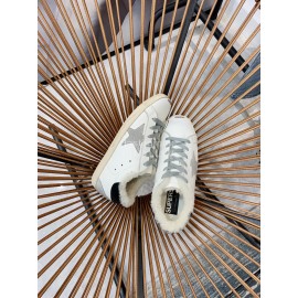 Golden Goose Winter New Wool Calf Leather Casual Shoes For Women 