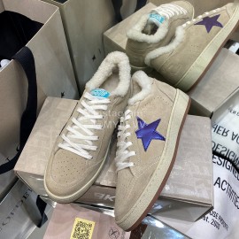 Golden Goose Deluxe Brand Wool Sneakers For Men And Women Beige