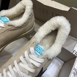 Golden Goose Deluxe Brand Wool Sneakers For Men And Women Beige