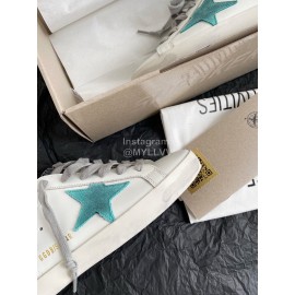 Golden Gse Deluxe Brand Superstar Casual Sneakers For Men And Women Blue