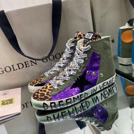 Golden Gse Deluxe Brand Superstar Wool High Top Sneakers For Men And Women Gray