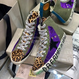 Golden Gse Deluxe Brand Superstar Wool High Top Sneakers For Men And Women Gray