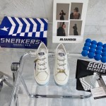 Golden Goose Cowhide Casual Sneakers For Women White