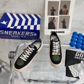 Golden Goose Cowhide Casual Sneakers For Women Black