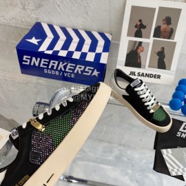 Golden Goose Cowhide Casual Sneakers For Women Black