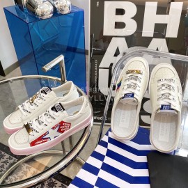 Golden Goose Cowhide Casual Sneakers For Women Red