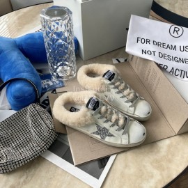 Golden Goose Fashion Wool Shoes For Women White