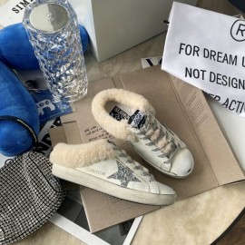 Golden Goose Fashion Wool Shoes For Women White