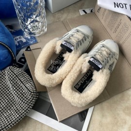 Golden Goose Fashion Wool Shoes For Women White