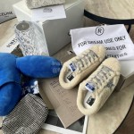 Golden Goose Fashion Wool Shoes For Women Beige