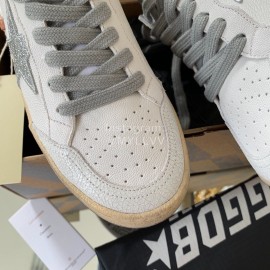 Golden Goose Ballstar Cowhide Casual Sneakers For Men And Women Gray