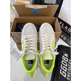 Golden Goose Ballstar Cowhide Casual Sneakers For Men And Women Yellow