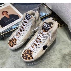 Golden Gse Deluxe Brand Superstar Wool Cowhide High Top Sneakers For Men And Women 