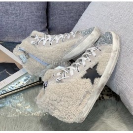 Golden Gse Deluxe Brand Superstar Wool Cowhide High Top Sneakers For Men And Women 