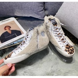 Golden Gse Deluxe Brand Superstar Wool Cowhide High Top Sneakers For Men And Women 