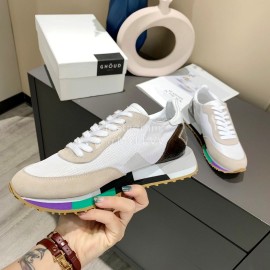 Ghoud Fashion Calf Mesh Casual Sneakers For Women White