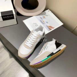 Ghoud Fashion Calf Mesh Casual Sneakers For Women White