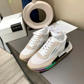 Ghoud Fashion Calf Mesh Casual Sneakers For Women White