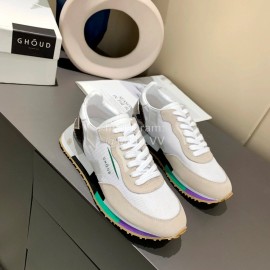 Ghoud Fashion Calf Mesh Casual Sneakers For Women White