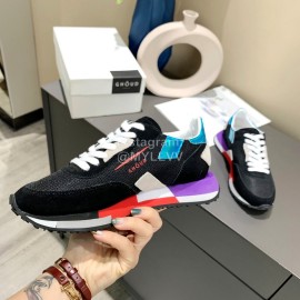 Ghoud Fashion Calf Mesh Casual Sneakers For Women Black