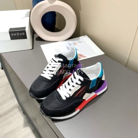 Ghoud Fashion Calf Mesh Casual Sneakers For Women Black