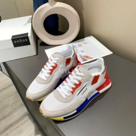 Ghoud Fashion Calf Mesh Casual Sneakers For Women Red