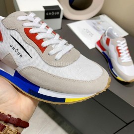 Ghoud Fashion Calf Mesh Casual Sneakers For Women Red