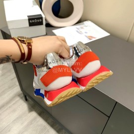 Ghoud Fashion Calf Mesh Casual Sneakers For Women Red