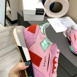 Ghoud Fashion Calf Mesh Casual Sneakers For Women Pink