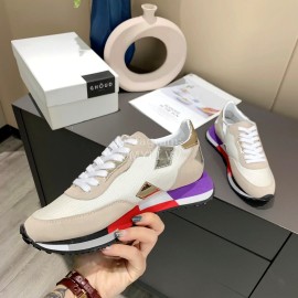 Ghoud Fashion Calf Mesh Casual Sneakers For Women Beige