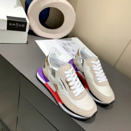 Ghoud Fashion Calf Mesh Casual Sneakers For Women Beige