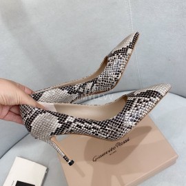 Gianvito Rossi Fashion Embossed Leather Pointed High Heels For Women