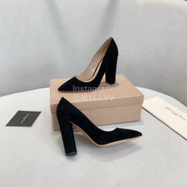 Gianvito Rossi Fashion Sheepskin Pointed High Heels For Women Black