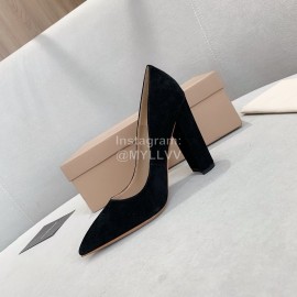 Gianvito Rossi Fashion Sheepskin Pointed High Heels For Women Black